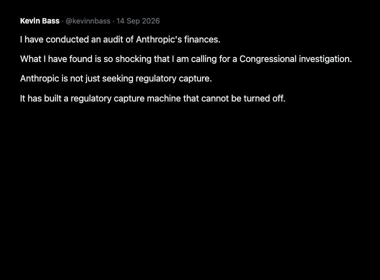 Recovered opening of Kevin Bass's 14 September 2026 note tweet on Anthropic and METR.