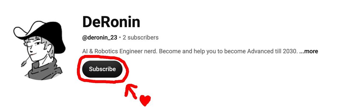 Screenshot of Ronin's YouTube channel with a red circle around the Subscribe button.